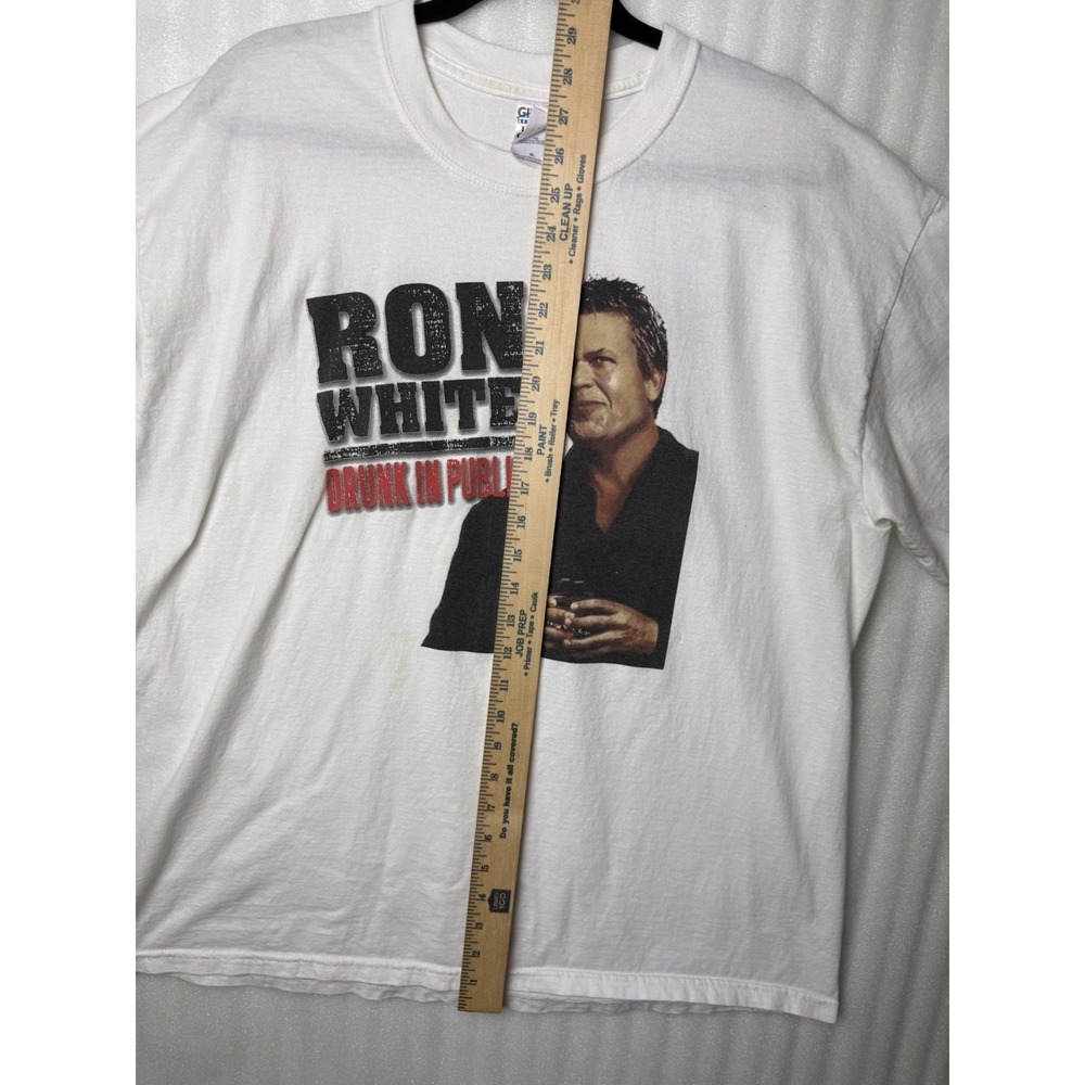 Vintage Ron White Drunk In Public Comedy Show White Shirt Size XLarge TaterSalad - Picture 8 of 11